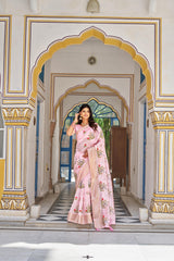 Siya Creation Saree Are Crafted With High Quality Of Kota Crystal And Thread Work