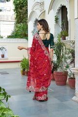 SIYA CREATION Presents Exquisite Sarees Made From Pure Bandhej Fabric