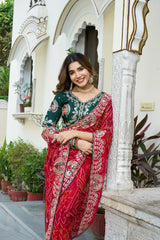 SIYA CREATION Presents Exquisite Sarees Made From Pure Bandhej Fabric