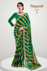Stavan Sarees Feature A Silky Fabric That Drapes Gracefully Providing Both Comfort And Elegance