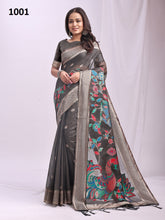 Astita Sarees With Linen Cotton and Permuim Crafted Lien Cotton