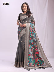 Astita Sarees With Linen Cotton and Permuim Crafted Lien Cotton