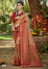 Bunawat Sarees Crafted From Premium Dharmavaram Silk Showcase Exquisite Craftsmanship