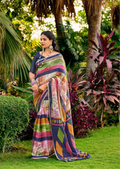 SR Sarees Featuring A Soft Cotton Weaving Border Combine Traditional Weaving Techniques With Premium Cotton Fabric