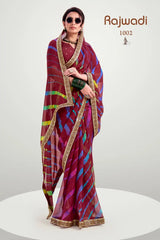 Stavan Sarees Feature A Silky Fabric That Drapes Gracefully Providing Both Comfort And Elegance