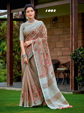 Astita Sarees Crafted From Linen Cotton Offer A Sophisticated Combination Of Natural Fibers
