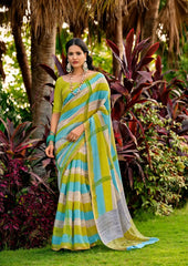 SR Sarees Featuring A Soft Cotton Weaving Border Combine Traditional Weaving Techniques With Premium Cotton Fabric