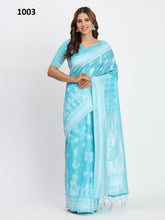 Astita Linen Cotton Sarees Blend The Natural Breathability Cotton With vibrant Color And Texture