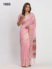 ASTITA Sarees Crafted From Linen Cotton Combine Traditional Elegance With Modern Comfort