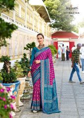Rajpath Fabrics Presents Sarees Made From Soft Ikkat Silk Showcasing Expert Craftsmanship