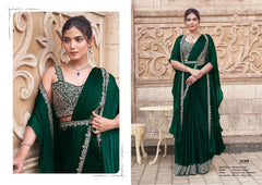 Mahotsav Sarees Crafted With Satin Silk Blend Elegance And Comfort Offering A Smooth