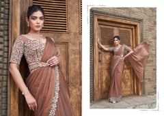 Mahotsav Sarees Crafted With Satin Silk Blend Elegance And Comfort Offering A Smooth