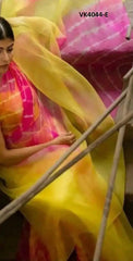 Vakratund Sarees Made With Organza Silk Combine Traditional Artistry With A Delicate