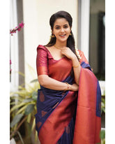Kp Creation Sarees Crafted From Soft Lichi Silk Fabric And With Vibrant Color