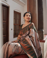 KP CREATION Elegant Geometric Silk Saree Collection