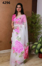 The Vakratund Sarees Printed Organza Collection Showcases Exquisite Craftsmanship