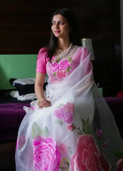 The Vakratund Sarees Printed Organza Collection Showcases Exquisite Craftsmanship