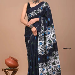 Vakratund Sarees Present A Refined Blend Of Heavy Chanderi Cotton Fabric And Exquisite Digital Print