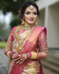 Kp Creation Sarees Feature Premium Soft Lichi Silk Cloth Known For Its Smooth Texture