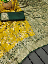 Kp Creation Sarees Highly Crafted From Soft Lichi Silk Sarees With Rich Jacquard Work Pallu