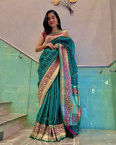 KP Creation Sarees Feature Premium Soft Lichi Silk Cloth Known For Its Smooth Texture