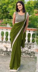 JR Sarees Crafted With Georgette Fabric Offer A Lightweight And Elegant Drape Ideal For Both Casual And Formal