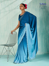 Sethnic Lifestyle Sarees Feature Premium Ombre Japan Satin Known For Its Smooth Texture
