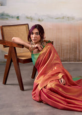 RajPath Fabrics - PURE Handloom TISSUE Sarees in Elegant Shades