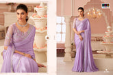 The Fashion Hub High Quality Embroidered Saree With Vibrant Color