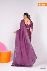 PRIMA Sarees Are Highly Crafted With Black Rangoli Fabric With Vibrant Color