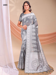 Astita Sarees Are Crafted With Premium Lien Cotton Sarees With vibrant Color