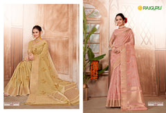 Rathotsav features exquisite embroidery on a premium Cotton Chanderi With Vibrant Color