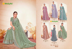 Rathotsav sarees are crafted from high-quality cotton fabric adorned with detailed embroidery work