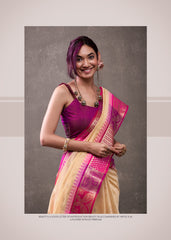 RajPath Fabric Sarees Collection Are Crafted With Breathability Cotton With Rainbow Weaving