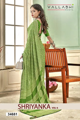 The Vallabhi Print Collection Showcases Sarees Made From Premium Moss Georgette Fabric