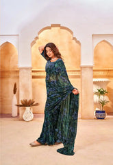 Stavan Sarees Crafted From Elegant Fancy Chiffon Fabric Offer A Lightweight And Graceful Drape