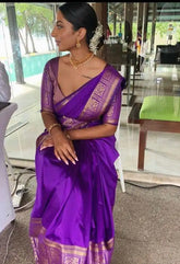 KP CREATION Sarees Feature Premium Soft Lichi Silk Cloth, Known For Its Smooth Texture