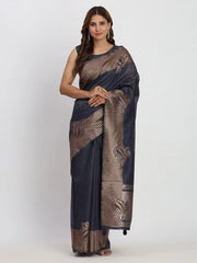 The ASTITA Saree Made From high-Quality Linen Cotton Combines Traditional Elegance