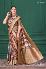 The MAHOTSAV Saree Showcases Exquisite Craftsmanship With Its Tussar Silk Jacquard Fabric