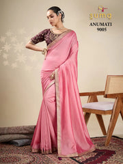 SUMA DESIGNER Sarees With Vichitra Fabric Offer A Unique Blend Of Elegance And Comfort