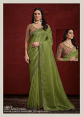 MAHOTSAV Sarees Feature A Sophisticated Blend of Multiple Fabrics Expertly Designed