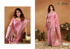 Gobuni Sarees Showcase A Rich Silk Pallu Adorned With Exquisite Zhallar Work Reflecting Expert Craftsmanship