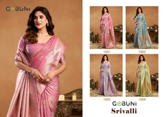 Gobuni Sarees Showcase A Rich Silk Pallu Adorned With Exquisite Zhallar Work Reflecting Expert Craftsmanship