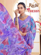 Ruchi Saree Features A Lightweight Chiffon Fabric That Offers A Smooth Flowing Drape Ideal