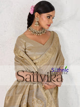 Sethnic Lifestyle Sarees Feature Premium Tissue Linen Fabric Enhanced With A Woven
