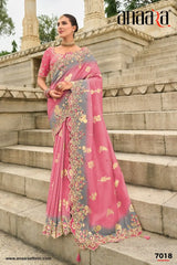 Tathastu Silk Sarees Showcase Expert Craftsmanship With Detailed Embroidery And Cut Work