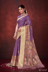 MAHOTSAV sarees crafted from Poly Habotai Silk combine A Smooth Lustrous Finish With Comfort
