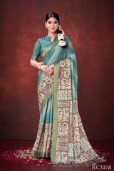 MAHOTSAV sarees crafted from Poly Habotai Silk combine A Smooth Lustrous Finish With Comfort