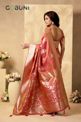 GOBUNI Sarees Showcase Exquisite Craftsmanship With Their Rich Pallu Silk Design Enhanced