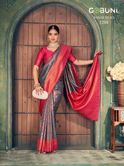 GOBUNI Sarees With Zari Silk Showcase Exquisite Craftsmanship Through Their Detailed Zari